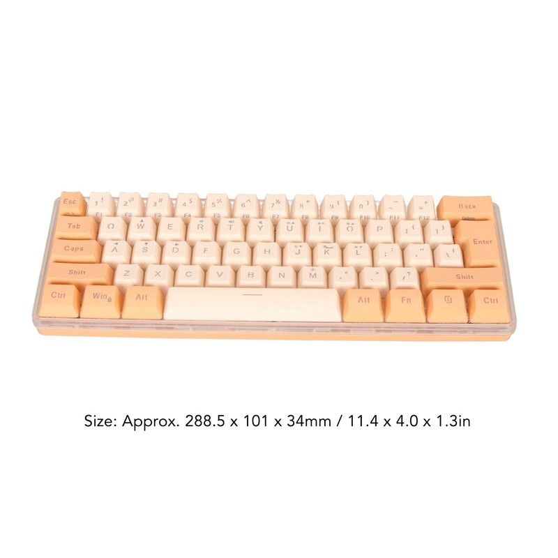60% Wired Gaming Keyboard RGB Mini Keyboard Imitated Mechanical Technique