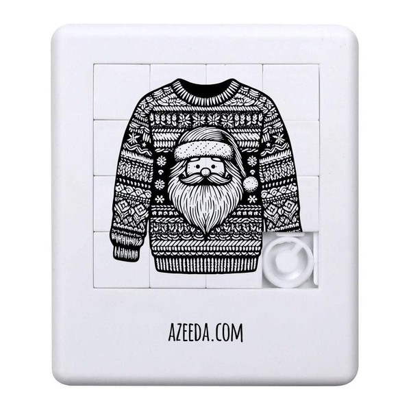 Azeeda 'Christmas Jumper with Santa Claus' Sliding Puzzle (PZ00030503)