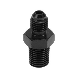 A ABSOPRO Male Flare Reducer Hose Fitting Adapter TF-AN4-1/4 NPT Fuel Line Connector Aluminum Black