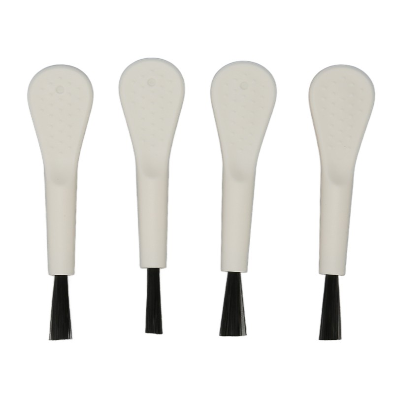 20pcs White Handle Black Hair Sound Aid Cleaning Brush Professional
