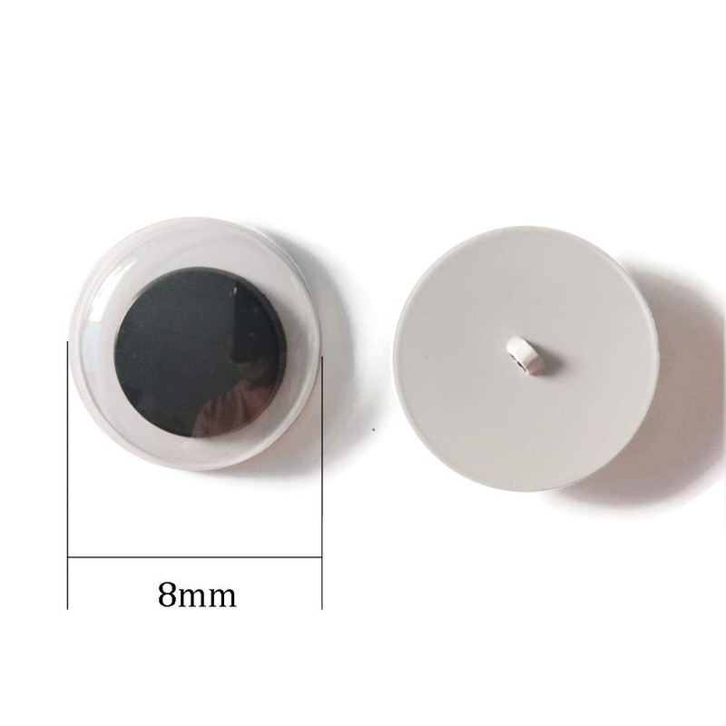 100 Pcs Sew On Googly Wiggle Eyes Button for DIY