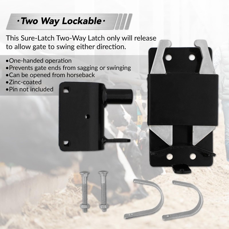 Evylnorrs 2 Way Lockable Gate Latch Two Way Fence Gate