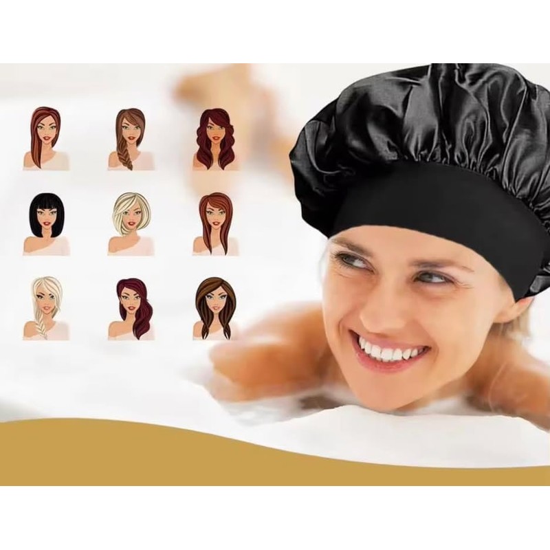 3 Pack Silk Satin Bonnet