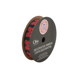 Offray University of Mississippi Ole Miss Rebels Fabric, 9/16" X 9FT Ribbon