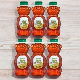 Organic Raw Honey, 2-Pack (72 oz Each – 3 Bottles per Pack) – 100% Grade A, USDA Organic, Product of Brazil, 144 oz Total