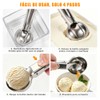 3 Piezas Cuchara para Helado, Acero Inoxidable Apto para Uso
