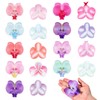 20PCS Fabric Butterfly Orchid Flower Heads for DIY Crafts