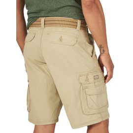 Lee Men's Dungarees New Belted Wyoming Cargo Shorts Cargos, Leather colours