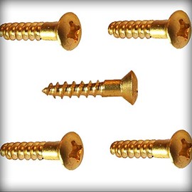 New Pack of 50 Pcs #8 x 1-1/4" inch Solid Brass Oval Head Wood Hardware Machine Screws Kit Phillips-Drive Drive Set Warranity by Pr-Merchant