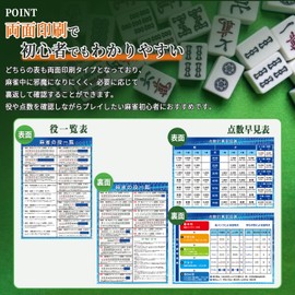 FlyingEgg Mahjong Points Table Role List A4 Pad [For Beginners Symbol Calculation, Early View Table Roles List]