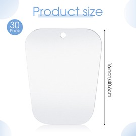 Coume 30 Pieces (15 Pairs) Boot Shapers Form Inserts Keeper Tall Boots Support Holders for Women Men(10 Inch,Clear)