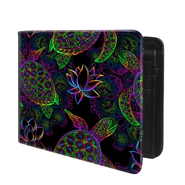Trofung (Psychedelic Sea Turtle, Lotus And Mandala Front Pocket Slim