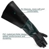CHADWICK 1 Pair Sandblasting Cabinet Gloves 23.6",Blast Protection, with 2