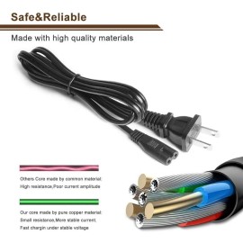 Unbranded 2-Prong AC Power Cord Fit For ONN. 100008736 JBL PartyBox 100 200 300 1000 310