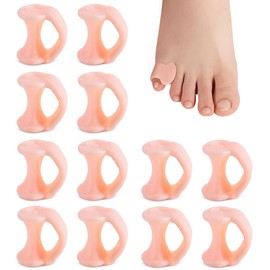 Kecartu 12 PCS Pinky Toe Spacers, Light Pink
