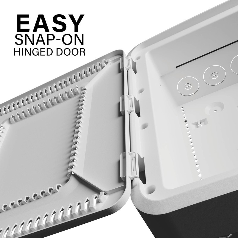 15-Inch Plastic Enclosure with Deep Trim-Ring and Hinged Door