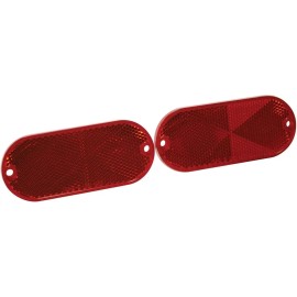 Reese Towpower 73820 Red Quick Mount Reflector - 2 Pack X TWO New