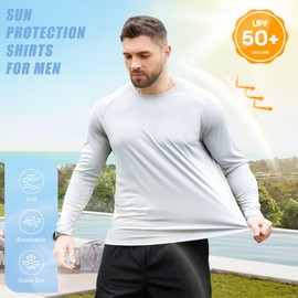 CE' CERDR Long Sleeve Shirts for Men - Quick Dry Moisture Wicking Sun Protection for Fishing Workout Casual