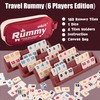 Smilejoy Mini Rummy Set,Travel Size Rummy Game with Durable Canvas
