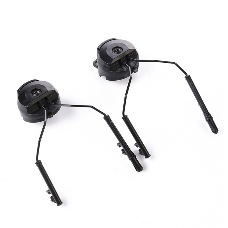 1Pair Headset Helmet Adapter Fast Helmet Rail Suspension Bracket Noise