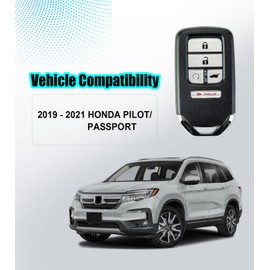 Remote2program Smart Car Key Keyless Entry Remote Control Replacement for 2019 - 2021 Honda Pilot/ Passport Self Programmable with FCC: KR5T44 / KR5V44 (self programmable Remote)