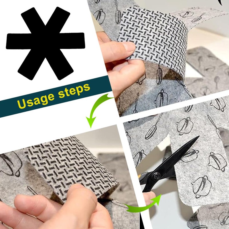 WeddHuis Pot Protectors, Pot Mats, Heat-Resistant, Washable, Stacked Protection Plates