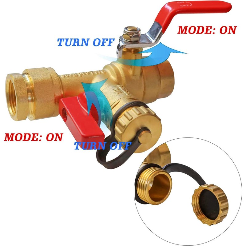 LIULO TOOL 3/4 Inch IPS Isolator Tankless Water Heater Service
