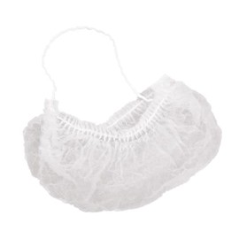 FRANZ MENSCH Hygonorm Eco Beard Protectors, Polypropylene, Machine Made, White, Length: 45 cm, W: 24 cm, Universal, Beard Protection, Beard Net, Face Hair Protection, Pack of 1000