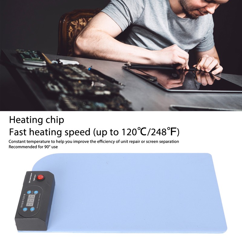 CPB Heating Pad Fast Heating Speed Soft Bendable Universal LCD