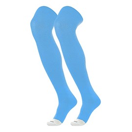 TCK Prosport Baseball Socks Over the Knee (Columbia Blue, Small)
