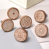 Indian Shelf 6 Pieces Wooden Cabinet Knobs- Wooden Pulls- Boho