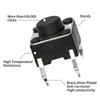 200PCS Tactile Push Button Switch 4Pin 6x6x5mm Vertical Momentary Micro