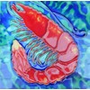 Shrimp hand painted wall decor