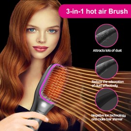 SevenPanda Warmluftbürste & Haarglättungsbürste Glätteisen Locken und Glätten Stylingbürste Föhnbürste: Haartrockner und Volumiser - Haartrockner-Bürste-Glätter-Bürste, Haartrockner/Heißluftbürste