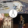 KAIRSORY Keychain, 68PCS Swivel Snap Hooks with Key Rings, Metal