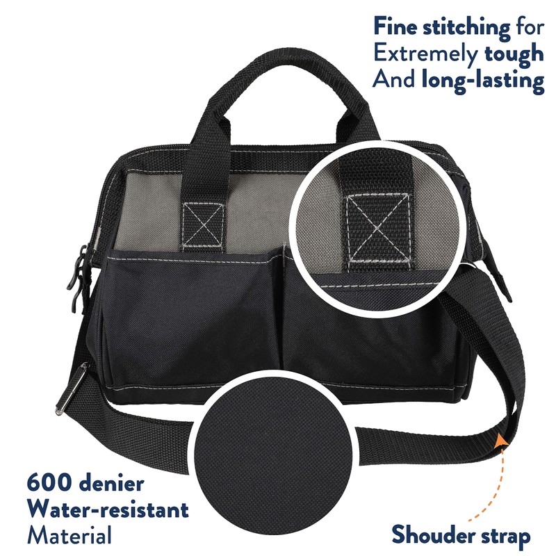 Olympia Tool Bag 15 Inch, Heavy Duty Tools Bag with