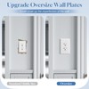 Oversized Duplex Outlet Covers 20 Pack Jumbo Duplex Receptacle Outlet