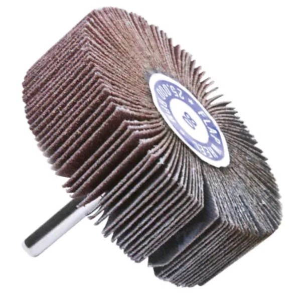 Forney 60182 Mounted Flap Wheel with 1/4-Inch Shank, 3-Inch-by-1-In