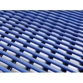 VinTube Vinyl Pool Mat Shower Bathroom Locker Room Sauna Spa Hot Tub Drains Water Splash Comfortable on Bare Foot Mat Runner by VinTek (Blue, 3x5)