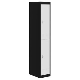 GarveeHome 2-Door Metal Locker, 71 Inch Tall Slim Employee Locker Storage Cabinet with Hanging Rod, Shelf & Ventilation Holes, Heavy Duty Steel & Rust Resistant for Office School Gym