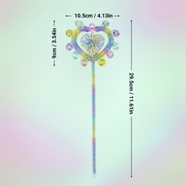 Enchanted Princess Magic Wand - Cosplay Inspired Wand for Girls, Premium Aluminum Wire Craft, Fairy Dress Up, Birthday Gift & Imaginative Play Accessory