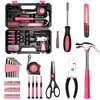 50-Piece Pink Tool Set for Women, Household Small Tool Set