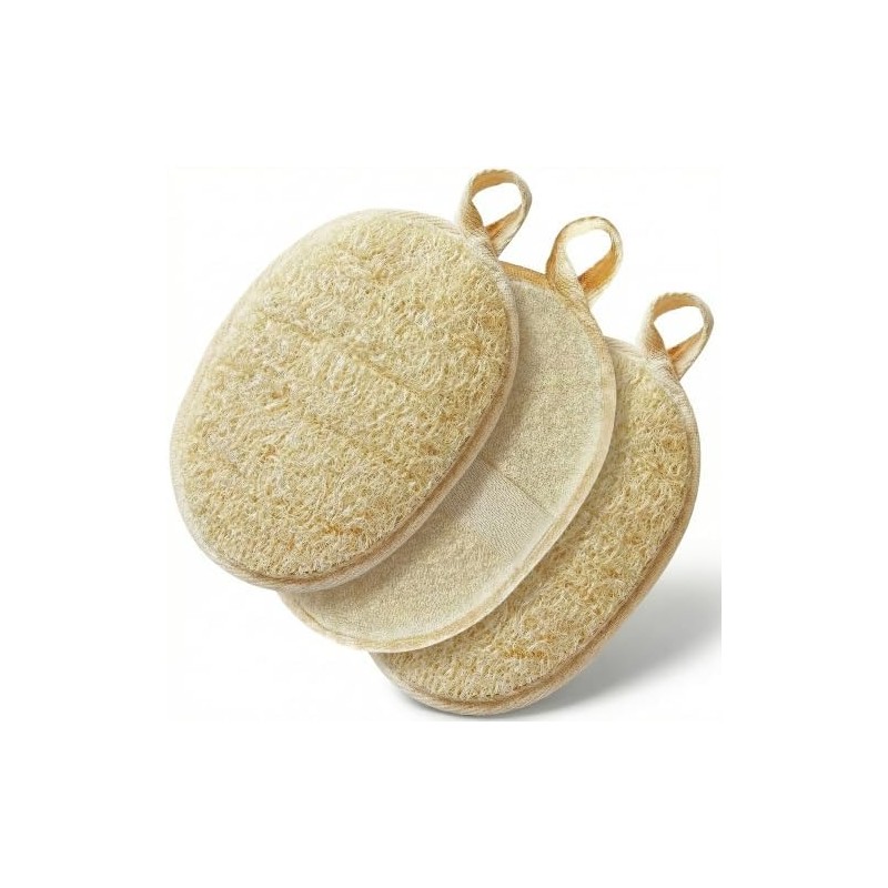 Estropajo para Cuerpo de Lufa Natural Triko Set 3 Piezas