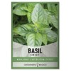 Sweet Basil Seeds for Planting Herbs - Heirloom Non-GMO Herb Plant Seeds for Home Herb Garden Indoors, Outdoors, and Hydroponics by Gardeners Basics