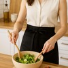 ARASAWA Garson Apron, Unisex, Black with Pockets, Simple for Home