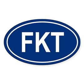 CafePress FKT Oval Sticker Oval Car Bumper Sticker