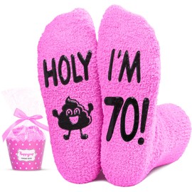 HAPPYPOP 70th Birthday Gifts Ideas for Women - Socks For 70th Years old lady, Best Gifts for 70 Year Old Woman
