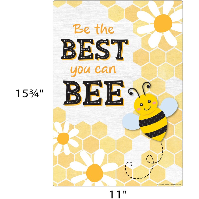 Teacher Created Resources Buzzing Bees Positive Sayings Small Poster Pack