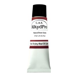 C.A.S. Paints AlkydPro Fast-Drying Oil Color Paint Tube, 37ml, Natural Brown Oxide