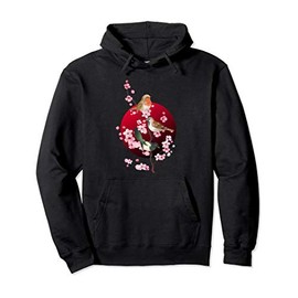 Birds Sit On Spring Cherry Blossom Japanese Sakura Flowers Pullover Hoodie